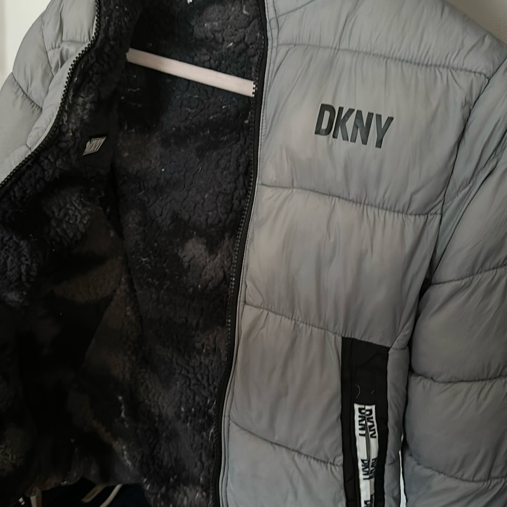 Grey boys used and washed looks new grey winter jacket